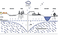 Schematische Darstellung der landwirtschaftlichen und forstlichen Beweissicherung