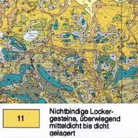 Ingenieurgeologische Übersichtskarte von Niedersachsen 1:500 000