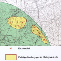 Karte der Geogefahren in Niedersachsen 1:25 000