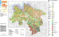 Geologische Karte von Niedersachsen 1:500 000