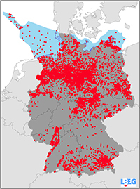 Bohrungen aus der KW-Datenbank