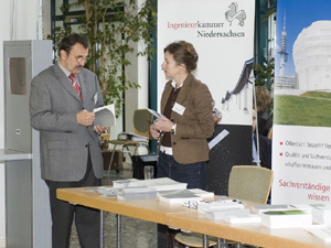 Infostand der Ingenieurkammer Niedersachsen