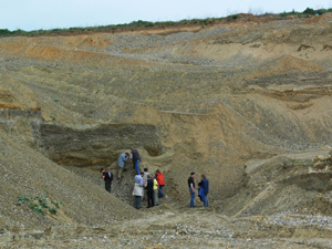 Exkursion Quartärgeologie und Wasserwirtschaft im nördlichen Harzvorland; Kiesgrube nördlich Deershe