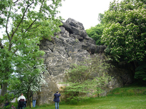 Exkursion Geologie und Bergbau Harz; Klusfelsen bei Goslar