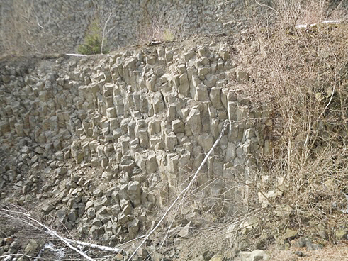 Basaltsäulen, Hoher Hagen. Vulkan
