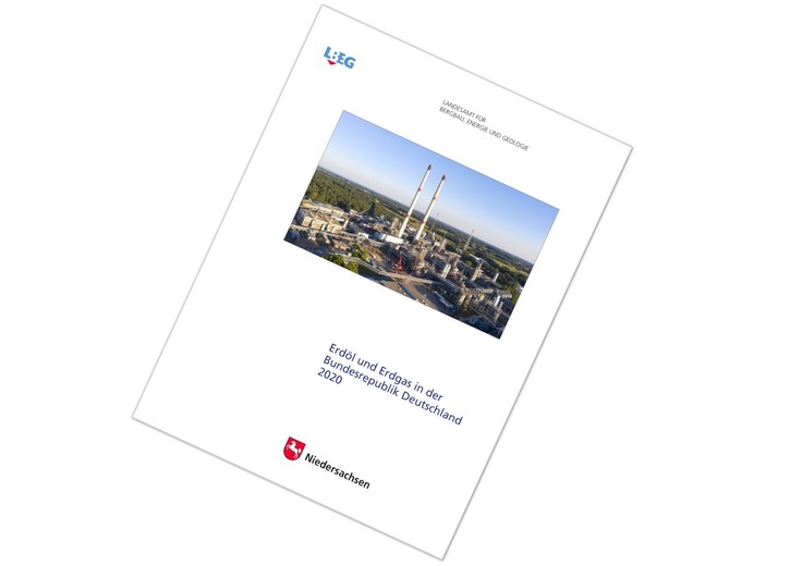 Titelseite, Jahresbericht, „Erdöl und Erdgas in der Bundesrepublik Deutschland“ für 2020