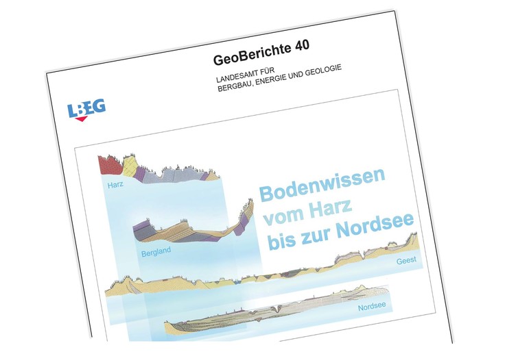 Titelseite, Geobericht 40, Bodenwissen vom Harz bis zur Nordsee