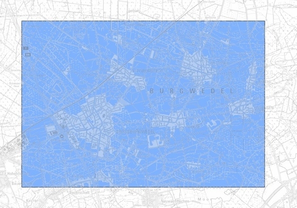 Das Erlaubnisfeld Burgwedel erstreckt sich über das südliche Stadtgebiet mit den Orten Groß- und Kleinburgwedel, Wettmar, Lahberg, Engensen und Thönse.