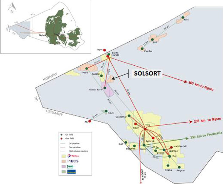 Rund 60 Kilometer nördlich des deutschen Sektors der Nordsee liegt das Öl- und Gasfeld Solsort.