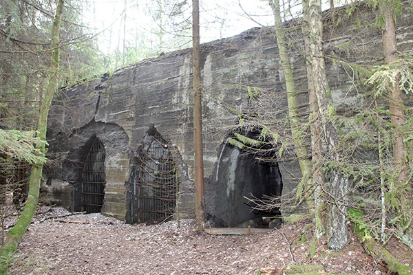 Die Exkursion führt vorbei an der ehemaligen Anlage Bergwerkswohlfahrt im Innerstetal.