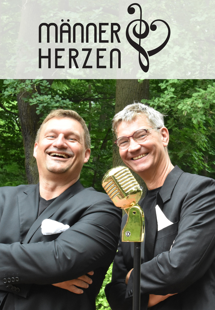 Das Duo „Männerherzen“ macht den Auftakt zur Reihe „Kultur im Weißen Saal“.