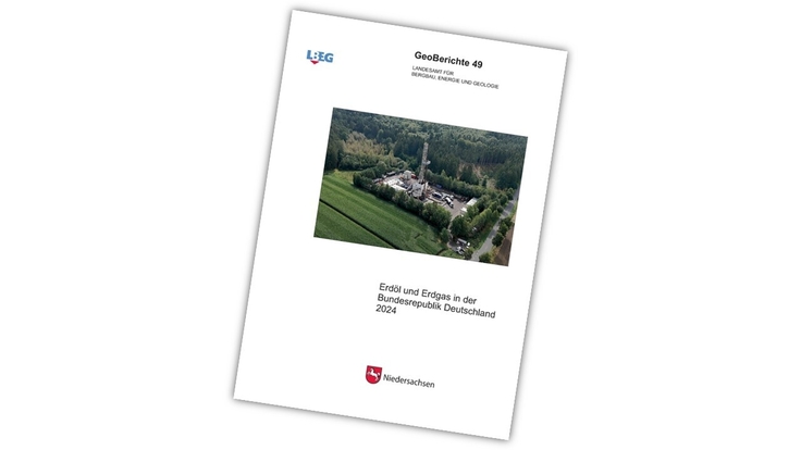 Titelseite des Jahresberichts „Erdöl und Erdgas in der Bundesrepublik Deutschland 2024“ .