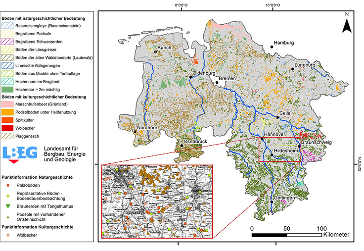 Archivböden – Flächen- und Punktinformationen