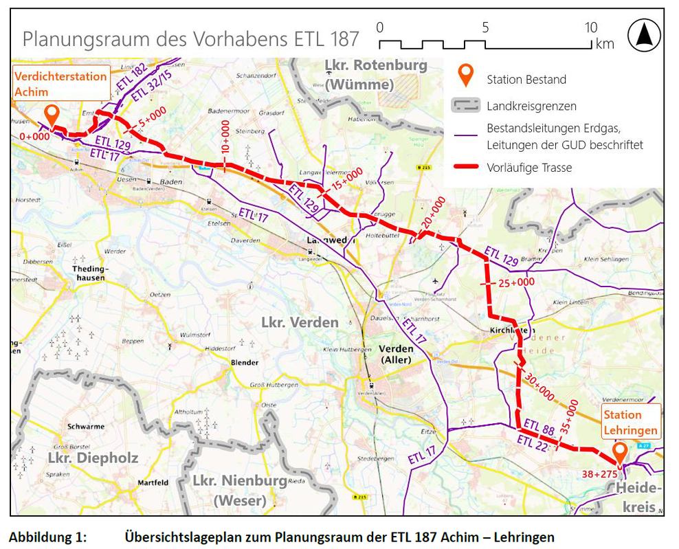 Trassenverlauf ETL187