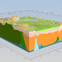 3D-Modell Untergrund