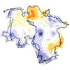 Niederschlagsänderungen in Niedersachsen